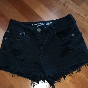 American Eagle high rise festival shorts